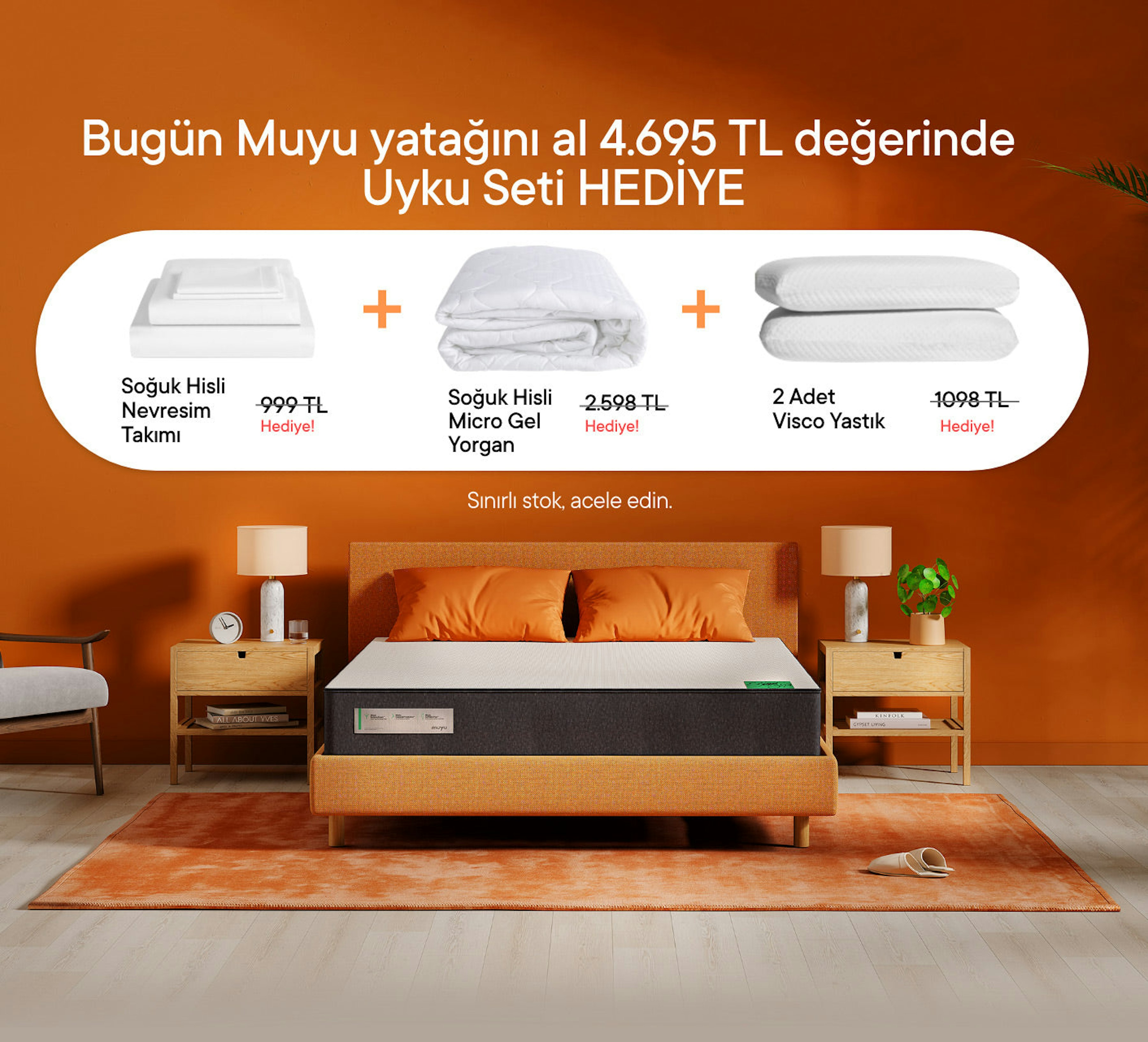 Muyu Original® Yatak Rahat uyuyabileceğiniz ortopedik visco yatak